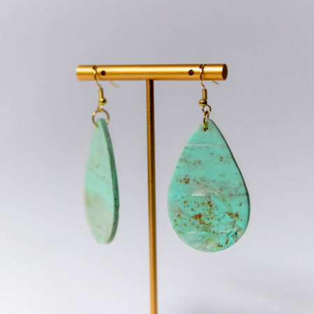 Minty Mint: Large Tear Drop Earrings