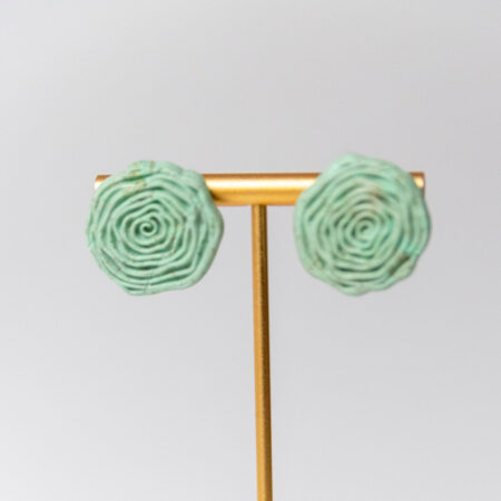 Minty Mint: Large Rose Studs