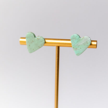 Minty Mint: Heart Studs