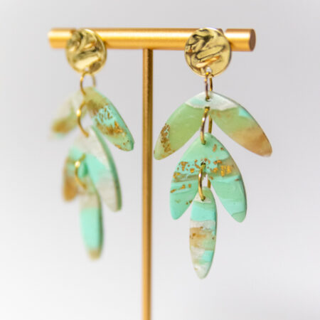 Minty Mint: Three Tier Dangle Earrings
